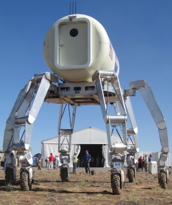 ATHLETE Standing to full Height at the D-RATS 2010 Field Test